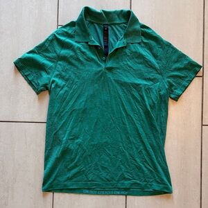 Lululemon Athletica Teal Polo Shirt